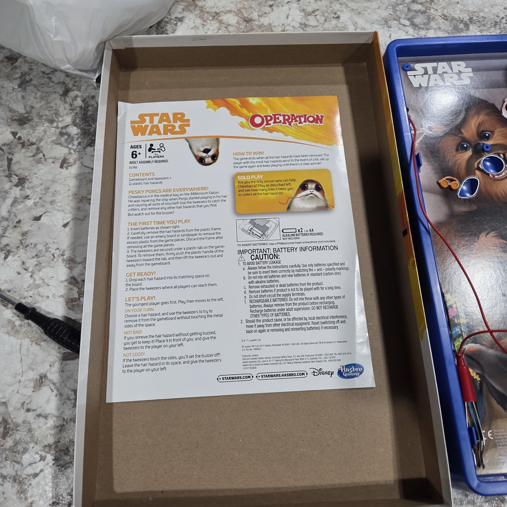 Star Wars Operation Game by Hasbro - Multicolor Chewy--Rare - Picture 5 of 6